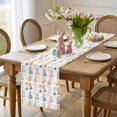 thumbnail image 4 of Easter Bunny Table Runner 72 Inches Long for Kitchen Dining, Watercolor Rabbit Eggs Leaves Love Heart Dresser Scarf Farmhouse, Dining Table Decorations for Wedding/Parties, 14 x 72 In, 4 of 8