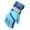 Sky Blue, variant on AWZXDE Kids Ski Gloves S M L Size Windproof Waterproof Thermal Winter Gloves For Boys And Girls Skating And Boarding Blue