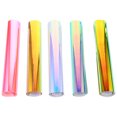 thumbnail image 1 of 5pcs Colorful Self-adhesive PVC Vinyl Films Rainbow Effect Clear Adhesive Films, 1 of 9
