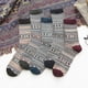 thumbnail image 2 of Men Socks/women Socks,5 Pairs Lady Socks Thermal Knit Warm Casual Wool Crew Winter Socks For Men Women,Gg, 2 of 3