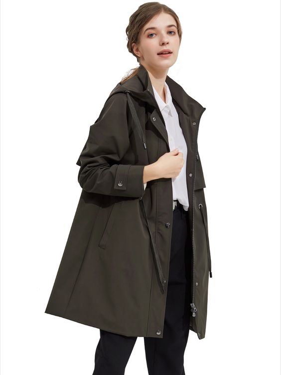 Orolay Women's Double Breasted Long Trench Coat with Belt - image 2 of 5