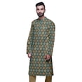 thumbnail image 4 of Atasi Indian Long Kurta For Mens Summer Wear Cotton Poplin Wedding Kurta Shirt, 4 of 7