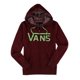 thumbnail image 1 of Sudadera con capucha Vans Conquered Zip-U para mujer, rojo, extragrande Vans Sudadera, 1 of 2