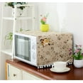 thumbnail image 1 of Microwave Oven Cover Dustproof Cotton Machine Protector Decorative Kitchen Appliance Cover with Side Storage Pockets(Gray Dandelion), 1 of 7