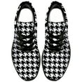 thumbnail image 5 of Customuart Houndstooth Shoes for Women Fashion Sneakers Black Size 8.5, 5 of 5