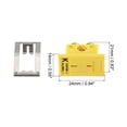 thumbnail image 2 of K Type Panel Mount Thermocouple Female Mini Socket 220C(428F) for Thermocouple Wire Connector Male Plug Yellow 2pcs, 2 of 6