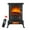 Black,with Remote Control, variant on 22'' Electric Fireplace Heater, Legahome Freestanding Fireplace Stove with Remote Control, Infrared Electric Fireplace with 3D Realistic Flame, Adjustable Color and Brightness, Temp Control and Timer