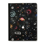 Pen+Gear Poly Composition Book, Black with Outer Space Design