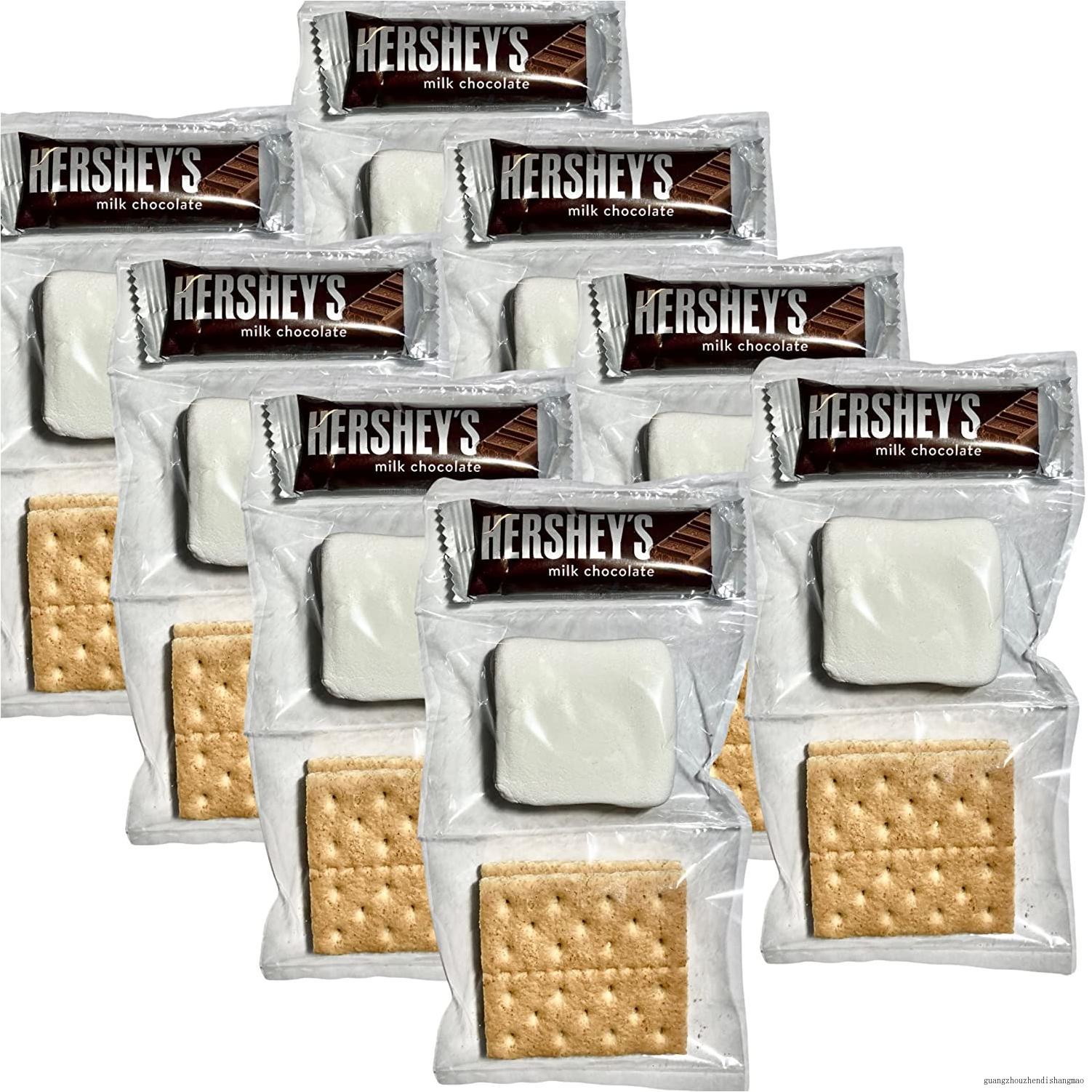 SMORES KIT Individually Packaged Set Graham Crackers, Marshmallow