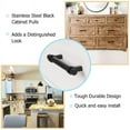 thumbnail image 5 of Goldenwarm 10 Pack 3.5inch Hole Centers Black Cabinet Handles Cabinet Drawer Pulls, 5 of 6