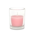 thumbnail image 1 of Jeco CVZ-022-8 Bougies Chauffe-Plat Rondes en Verre, Rose Pâle - 96 Pcs, 1 of 1