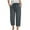 Dark Gray, variant on GEWSEY Capris for Women Casual Summer Loose Comfy Drawstring Wide Leg Capri Pants with Pockets (Blue, L)