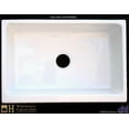 thumbnail image 2 of Farmhaus Fireclay Quatro Alcove Reversible Sink with a Fluted Front Apron and Decorative 2 1/2" Lip on One Side and 2" Lip on the Opposite Side, 2 of 6