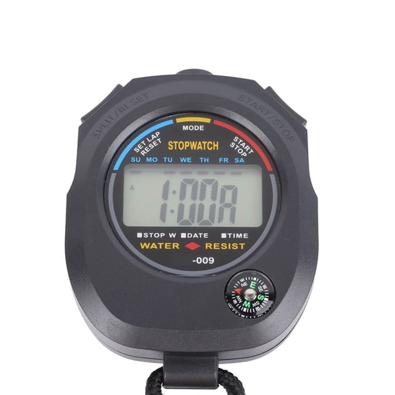Yajisi 3-Pack Sports Stopwatch, High Accuracy Waterproof Digital Timer for Running, Swimming & Basketball, Shockproof with Compass & Alarm, 6.69 x 4.33 x 2.76 in