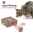 thumbnail image 2 of Cat Toys Interactive Toys Cat Wand Scratching Teaser Toys Electronic Smart Random Moving Feather Toys Hunting Exercise Toys Indoor Gifts for Kitten Refillable (Coffee, Battery), 2 of 6