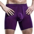 thumbnail image 1 of 6 Pack Men's Underwear Boxer Briefs Ice Silk Breathable Thin Comfortable Panties, 1 of 3