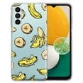 thumbnail image 1 of WIRESTER Transparent Soft Gel TPU Clear Case Slim Protective Cover for Samsung Galaxy A13 5G 6.5" 2021, Bananas Fun Pattern, 1 of 1
