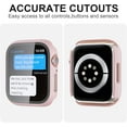 thumbnail image 3 of PINHEN 6 Pack for 2022 Apple Watch SE Series 6/5/4 40mm Case with Tempered Glass Screen Protector,Slim Guard Bumper Full Coverage Hard PC Protective Cover HD Ultra-Thin Cover for iWatch 40mm Accessori, 3 of 7