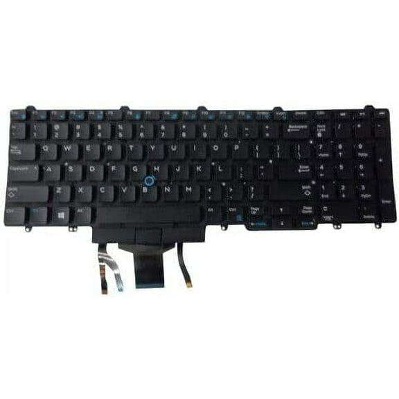 New US Black English Backlit Laptop Keyboard (Without palmrest) for Dell Latitude 5580 5590 E5550 E5570 Precision 3510 3520 3530 7510 7520 7710 7720