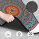 thumbnail image 3 of Fotbe Mandala Juego de 4 Tapetes para Auto con Estampado – Alfombrillas de Goma Reforzada, Diseño Antideslizante, Protección para Todo el Año – Vehículos, Autos, Camionetas y SUVs, 3 of 7
