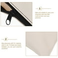 thumbnail image 3 of OUNONA 2Pcs Small Money Bag Beige PU with Zipper for Secure Cash and Receipts, 3 of 4
