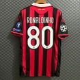 thumbnail image 1 of 0910Ac Home No. 80 Ronaldinho Short-Sleeved Jersey, 1 of 2