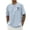 Light Blue, variant on Mens Polos Shirts Print Short Sleeve Crew Neck Comfort Plus Size Mens Clothing,Light Gray,XS
