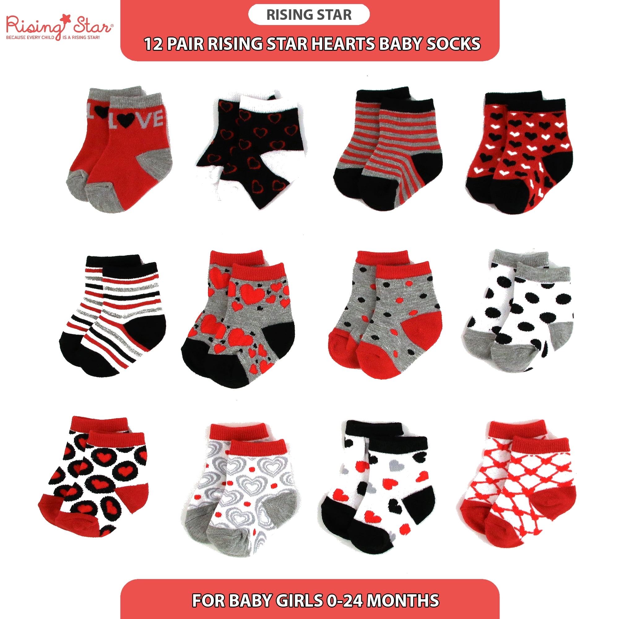 rising star baby socks