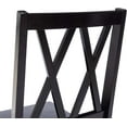 thumbnail image 4 of Duhome Rubberwood Black Dining Chairs Set of 2, Farmhouse Dining Room Chairs Cross Back Kitchen Chairs Cottage Wooden Chair, 4 of 9
