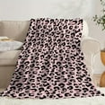 thumbnail image 4 of Kuscheln Leopard Print Blanket, Soft Animal Cheetah Print Flannel Throw Blankets, Warm Cozy Blanket for Sofa Couch Bed Travel, Stylish Leopard Home Décor Blanket, Gift for Women Adults Friends, 4 of 6