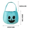 thumbnail image 6 of Halloween Pumpkin Candy Treat Bags for Party Supplies - Soft Cloth Candy Bucket Holders for Kids Toddlers Trick or Treating - Handheld Halloween Pumpkin Bags for Trunk or Treat Party Favors, 6 of 7