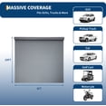 thumbnail image 2 of Rouleau de Plancher de Garage à Bande de Roulement Diamantée 2,8 mm avec Adhérence, Tapis de Stationnement en PVC Robuste pour Protection sous le Véhicule, Housse Imperméable et Anti-Huile pour VUS Camion Voiture de Sport, Gris Noir, 2 of 7