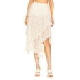 thumbnail image 2 of White Lace Midi Skirts for Women Y2k Fairy Grunge Bodycon Half Skirt E-Girls See-Through Wrapped Long Skirt, 2 of 5
