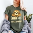 thumbnail image 2 of Cute Aura Energy at 67 Funny Six Seven Meme Gen Alpha Slang T-Shirt, Multicolors, Size S-5XL, 2 of 5