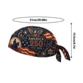 thumbnail image 3 of America 250th Cycling Pirate Hat/Biker Headwrap, 250th Anniversary Motorcycle Bandana, Cool Biker Skull Caps, 3 of 9