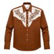 thumbnail image 4 of Camisetas de Navidad de Manga Larga de los Hombres Imprimir de Moda Casual Manga Larga Turndown Collar Blusa para Primavera Invierno Al Aire Libre Diario, 4 of 4