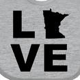 thumbnail image 4 of Inktastic Love Minnesota Boys or Girls Baby Bib, 4 of 4