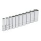 thumbnail image 1 of Juego de 10 dados largos en pulgadas 3/8 6 puntas Urrea 52111, 1 of 2