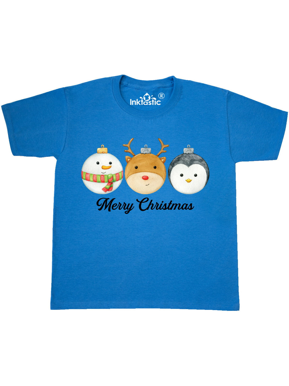 inktastic Merry Christmas Cute Snowman Baby T-Shirt