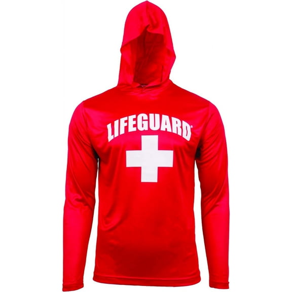 LIFEGUARD Official Licensed Active Performance Moisture Wicking Hoodie Sunblocking Summer Uniform Costume| Unisex