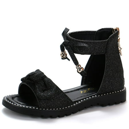 

Hunpta Kids Sandals Children Infant Kids Baby Girls Cute Bowknot Bling Sequins Princess Shoes Sandal