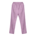 thumbnail image 5 of Corduroy Pants Women 2026 Spring Fall Elastic Waist Straight Leg Casual Work Pants with Pockets Slacks, 5 of 8