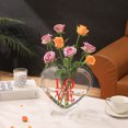 thumbnail image 5 of Heart Vase, Acrylic Flower Vase, Hangable Wall Vase, Clear Aesthetic Vase for Decor, Modern Decorative Vase for Wedding, Living Room, Bedroom, Table, Office, Housewarming Gift(Love-1), 5 of 7