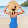 thumbnail image 5 of TBWNWG Bathing Suits for Girls,Bathing Suit Girls' Swimwear Round Neckline Solid Color Cut Out Swimsuit,Sizes 13-14 Years, 5 of 7