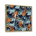 thumbnail image 3 of Designart 'Japanese Koi Fish on Sea Waves' Nautical & Coastal Framed Canvas Wall Art Print, 3 of 5