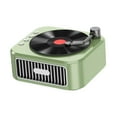 thumbnail image 3 of Reproductor de altavoces portátil vintage premium con sonido estéreo potente para escuchar música. Verde, 3 of 9