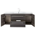 thumbnail image 6 of Cutler Kitchen and Bath Silhouette 48" Wood/Marble Bathroom Vanity in Walnut, 6 of 7