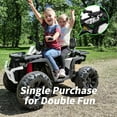 Hikiddo 24V Ride on Toys, Kids ATV 4Wheeler for Big Kids with 2 Seater