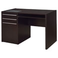 thumbnail image 1 of Halston 47-inch 2-drawer Office Desk with Cabinet Cappuccino, 1 of 9