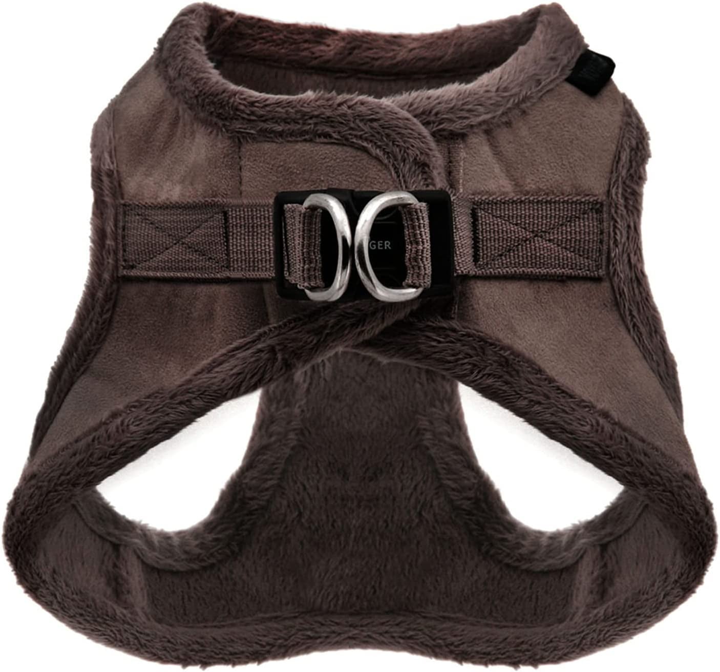 Voyager Step-in Plush Dog Harness by Best Pet Supplies - Chocolate Suede, X-Small
